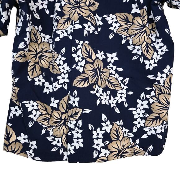 Pierre Cardin Mens XL Tropical Hawaiian Print Button Down Shirt - Picture 6 of 8